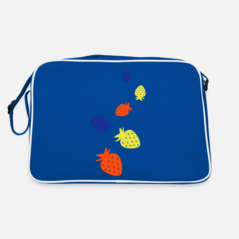 Frucht Erdbeere Retro Tasche