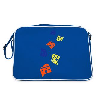 Sandwich Toast - Retro Tasche - Blau/Weiß - Hinten