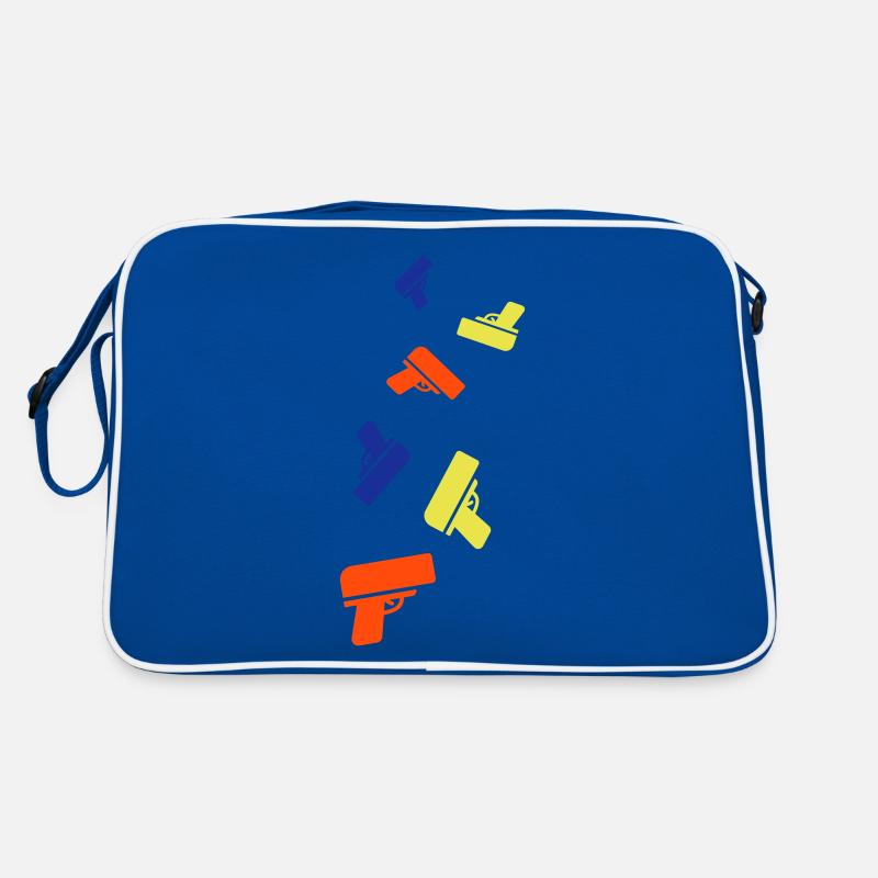 Gun Money Rain coloré - Sac Retro - bleu/blanc
