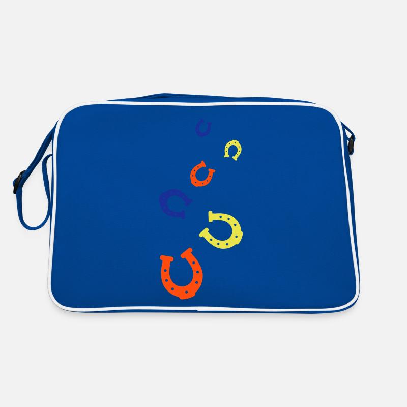 Hufeisen Glück Reiten Retro Tasche