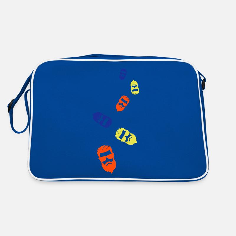 Gesicht bart Retro Tasche