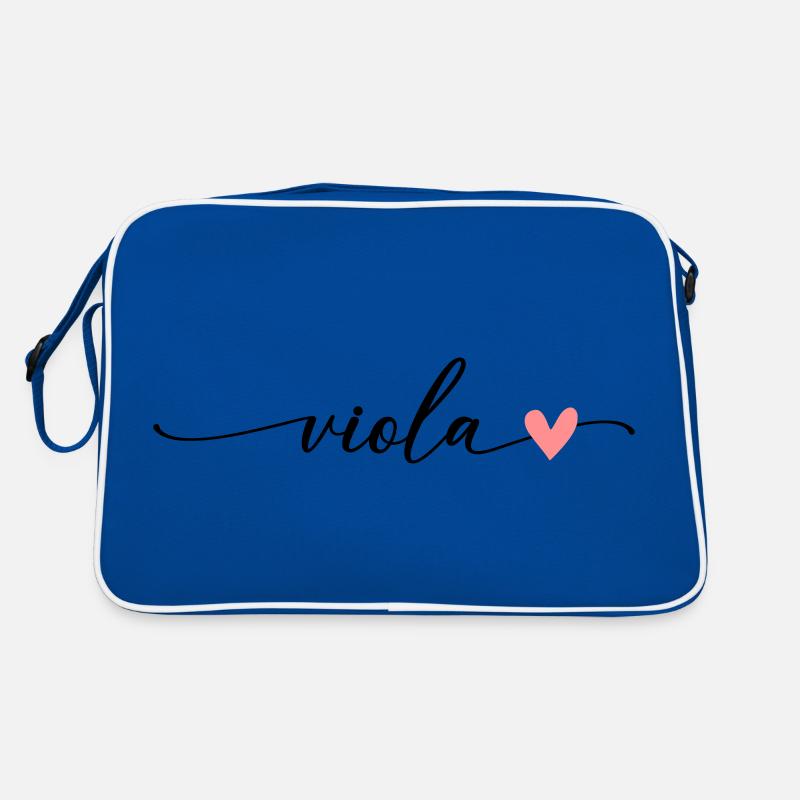 Viola Nom Prénom Calligraphie Script Sac Retro