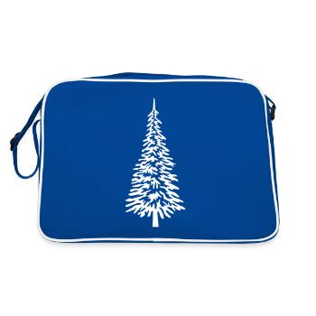 Christmas tree full - Retro Bag - blue/white - Back