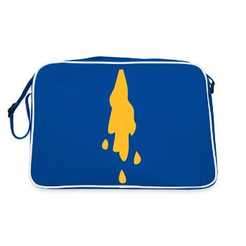 puke_shirt - Retro Bag - blue/white - Back