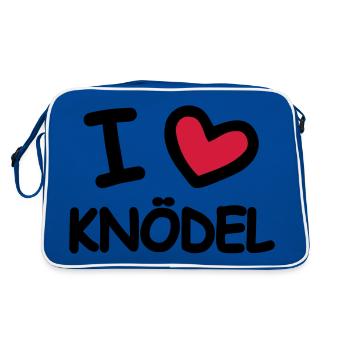 I Love Dumplings - Retro Bag - blue/white - Back