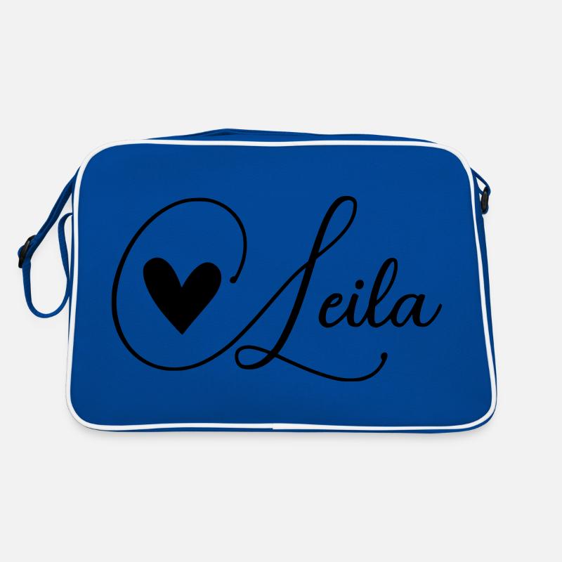 Leila: Name with heart Retro Bag