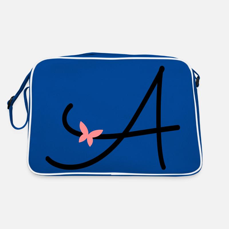 Lettre A Lettre Initiale Papillon Sac Retro