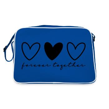 3 Hearts Partners Part 2 of 3 - Retro Bag - blue/white - Back