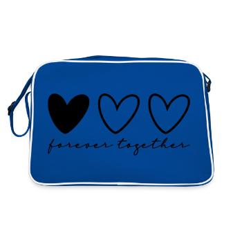 3 Hearts Partners Part 3 of 3 - Retro Bag - blue/white - Back