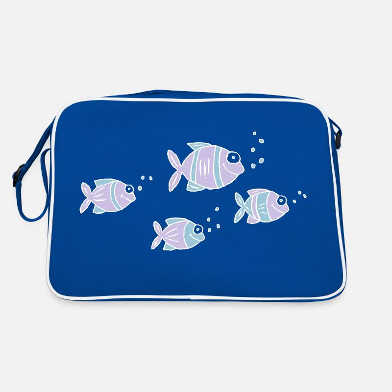Poisson Cichlide Eau Mer Graffiti Dessin Sac Retro