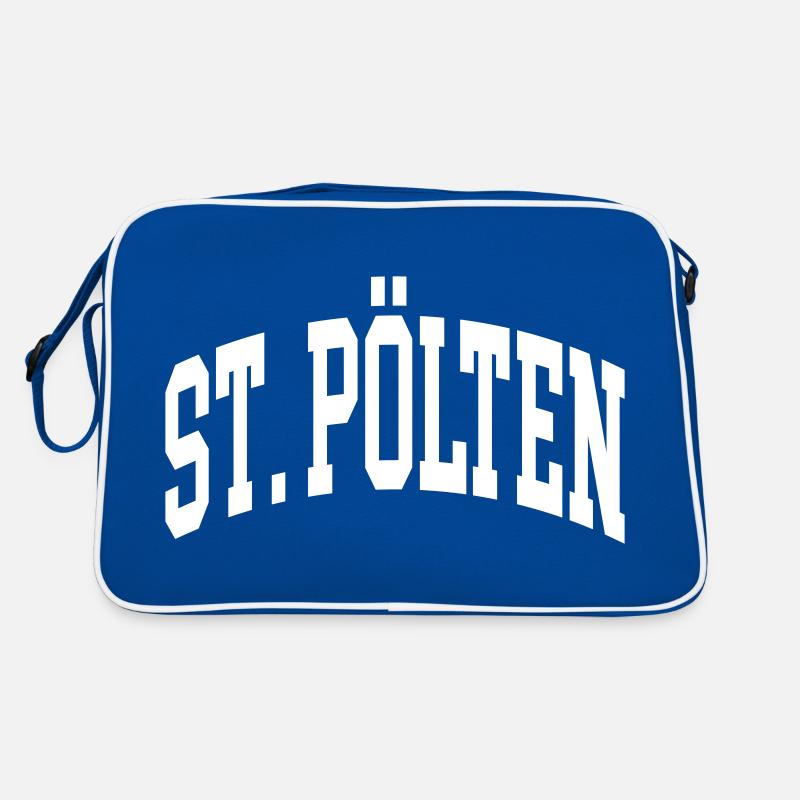 St. Pölten - Retro Tasche - Blau/Weiß