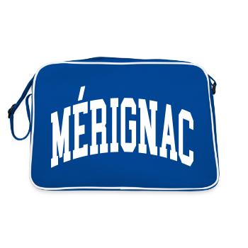 Mérignac - Sac Retro - bleu/blanc - Dos