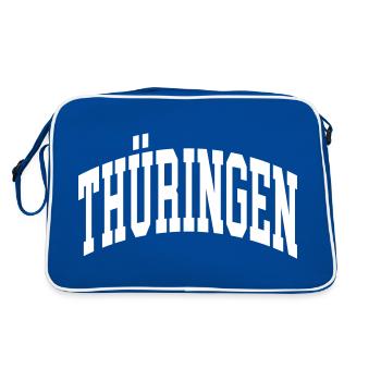 Thuringe - Sac Retro - bleu/blanc - Dos