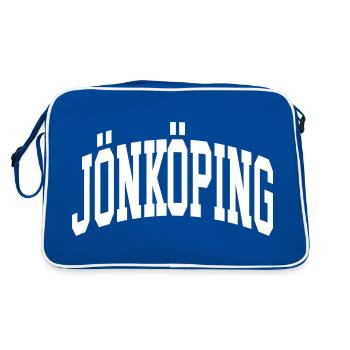 Jönköping - Sac Retro - bleu/blanc - Dos
