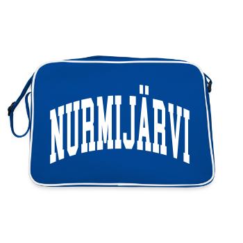 Nurmijärvi - Retro Tasche - Blau/Weiß - Hinten