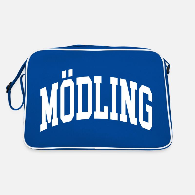 Mödling - Retro Tasche - Blau/Weiß