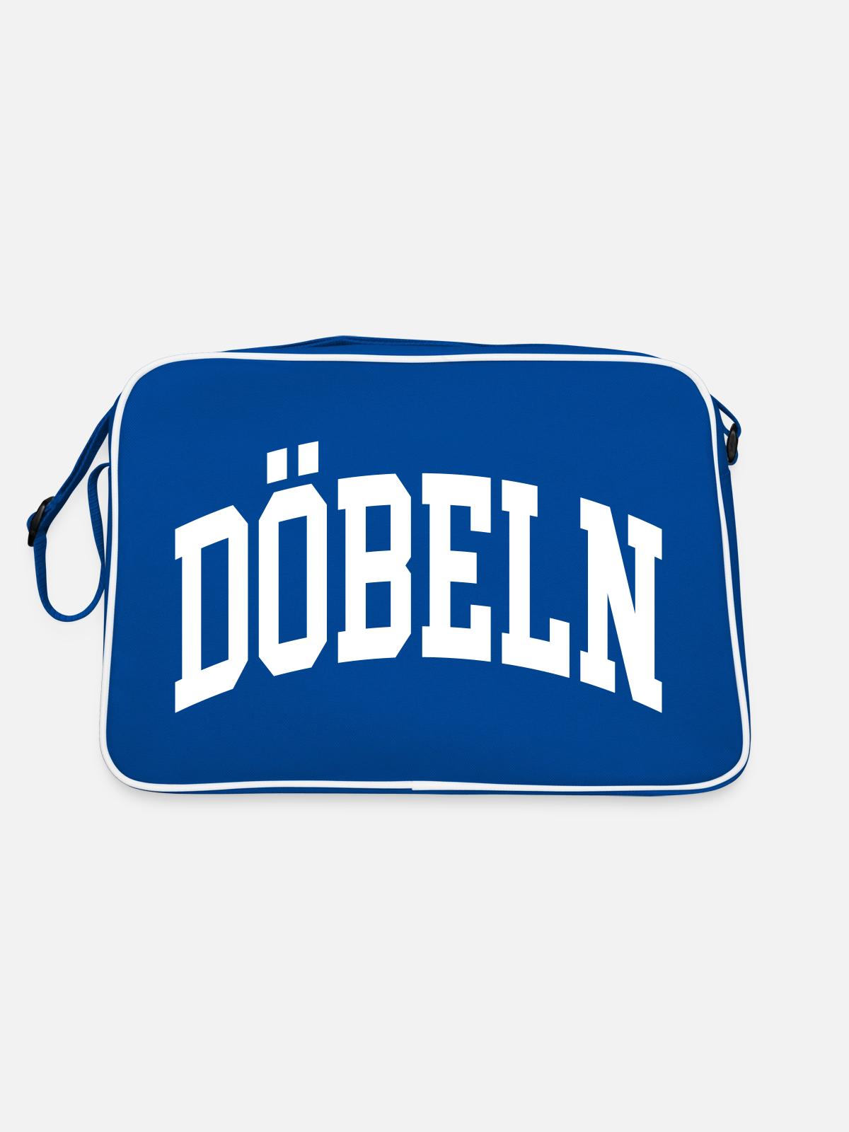 Döbeln - Retro Bag - blue/white - Back