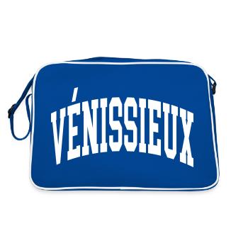 Vénissieux - Retro Bag - blue/white - Back