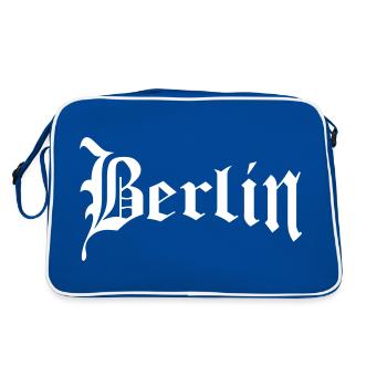 Berlin - Sac Retro - bleu/blanc - Dos