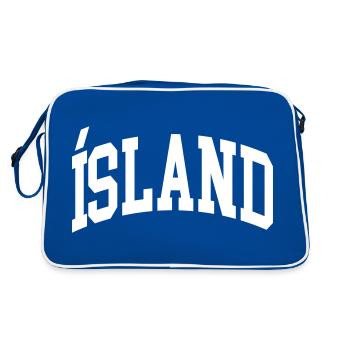 Islande - Sac Retro - bleu/blanc - Dos