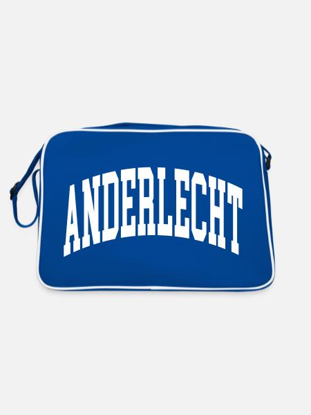 Anderlecht - Retro Tasche - Blau/Weiß - Hinten