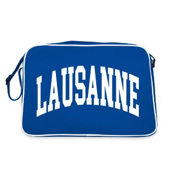 Lausanne - Sac Retro - bleu/blanc - Dos