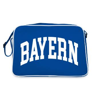 Bayern - Retro Tasche - Blau/Weiß - Hinten