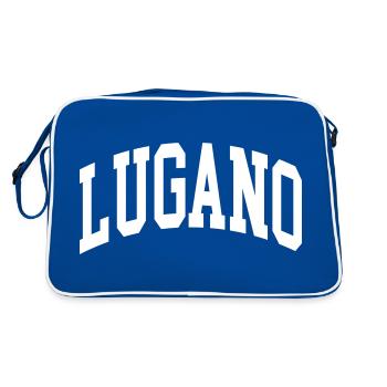 Lugano - Retro Bag - blue/white - Back
