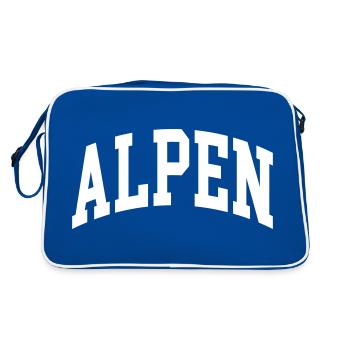 Alpes - Sac Retro - bleu/blanc - Dos