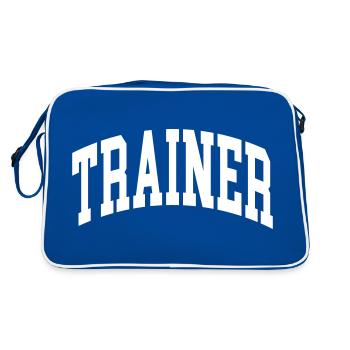 Entraîneur - Sac Retro - bleu/blanc - Dos