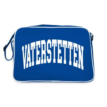Vaterstetten - Retro Tasche - Blau/Weiß - Hinten