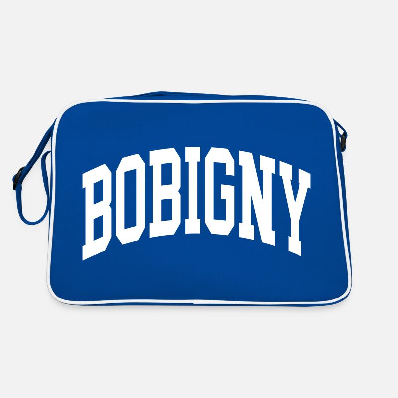 Bobigny - Sac Retro - bleu/blanc