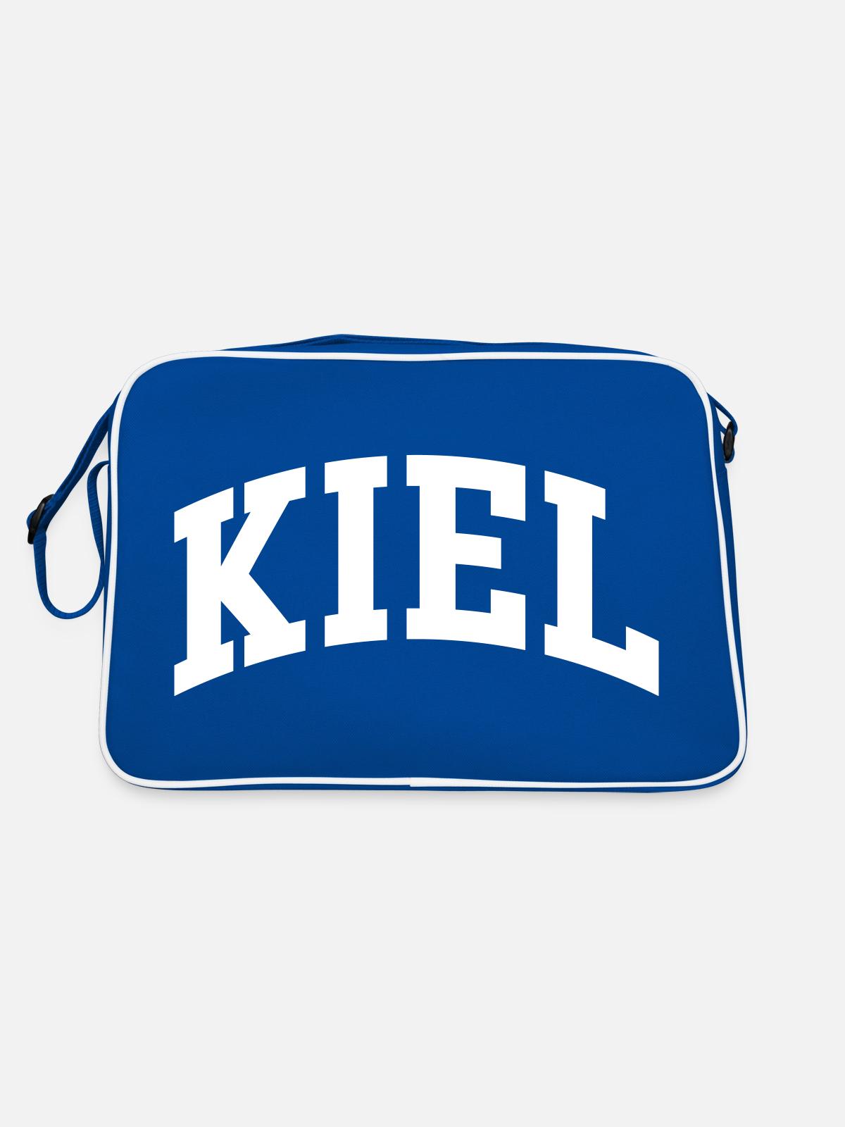 Keel - Retro Bag - blue/white - Back
