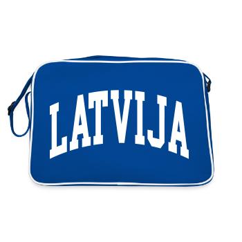 Latvia - Retro Bag - blue/white - Back