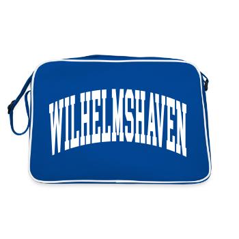 Wilhelmshaven - Retro Bag - blue/white - Back