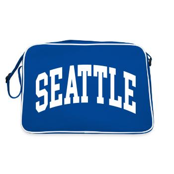Seattle - Sac Retro - bleu/blanc - Dos