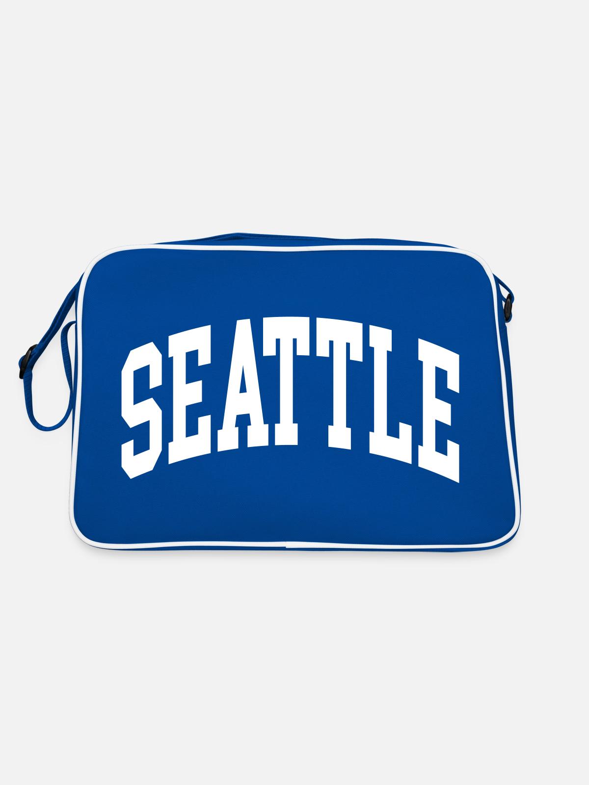 Seattle - Sac Retro - bleu/blanc - Dos