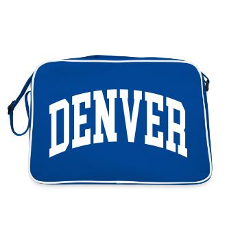 Denver - Sac Retro - bleu/blanc - Dos