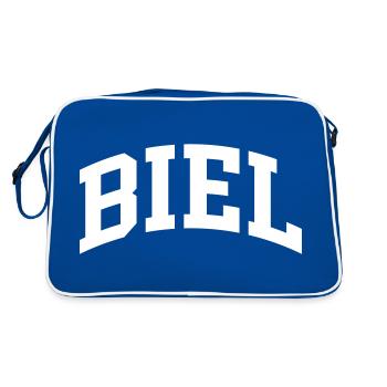 Biel - Retro Bag - blue/white - Back