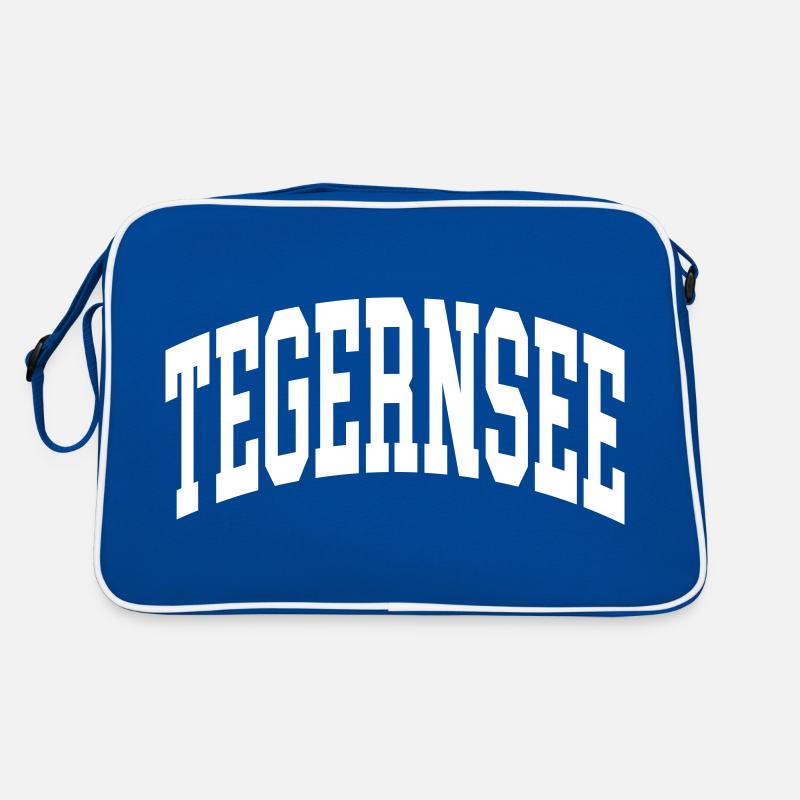 Tegernsee - Retro Tasche - Blau/Weiß