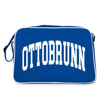 Ottobrunn - Retro Tasche - Blau/Weiß - Hinten