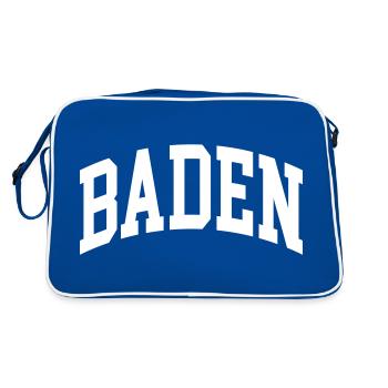 Bathe - Retro Bag - blue/white - Back