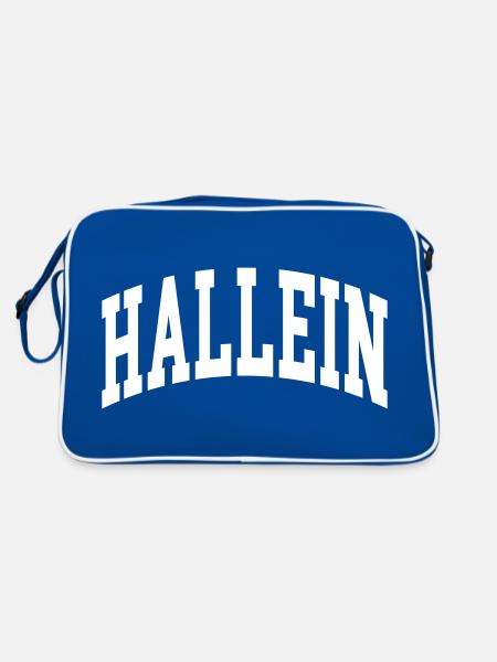 Hallein - Retro Bag - blue/white - Back
