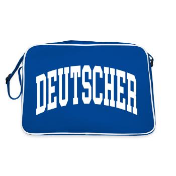 German - Retro Bag - blue/white - Back