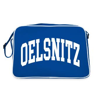 Oelsnitz - Sac Retro - bleu/blanc - Dos