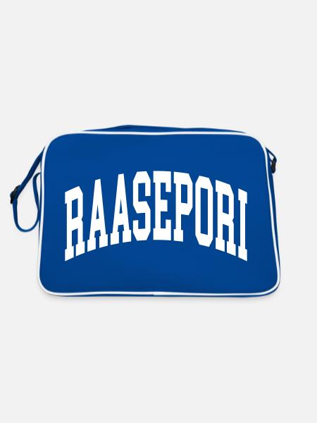 Raasepori - Retro Tasche - Blau/Weiß - Hinten