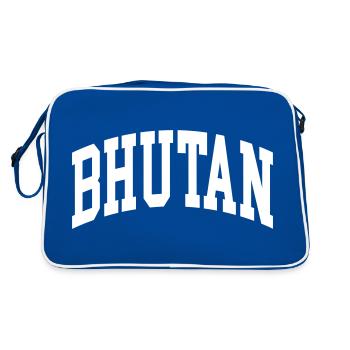 Bhoutan - Sac Retro - bleu/blanc - Dos