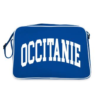 Occitanie - Retro Tasche - Blau/Weiß - Hinten