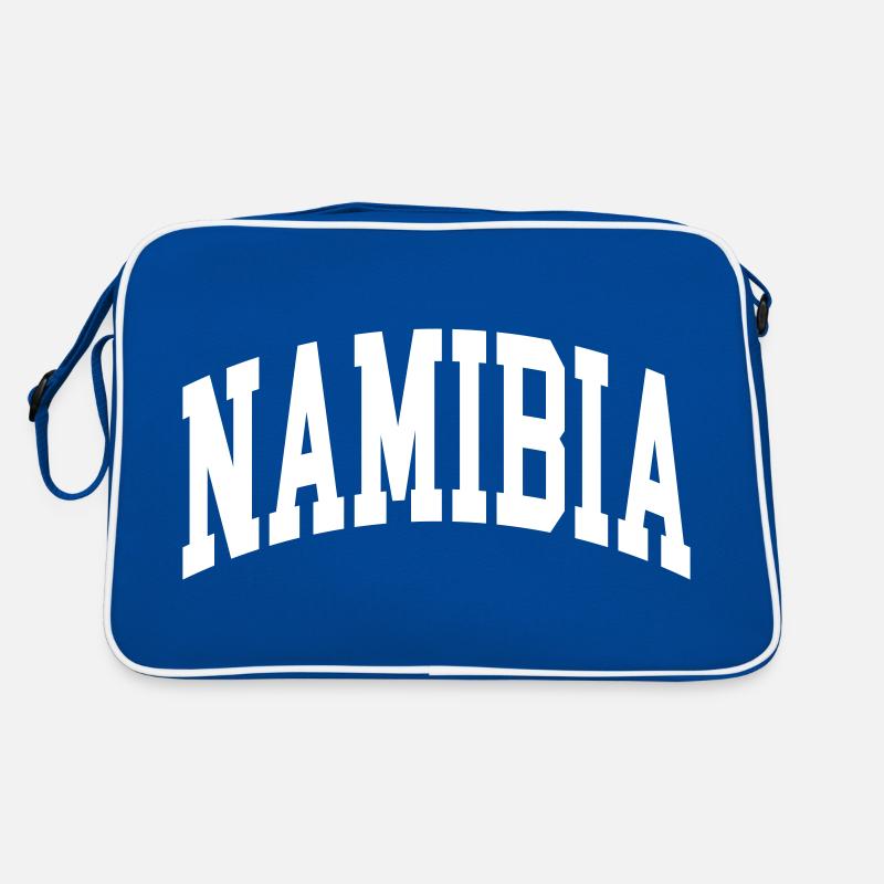 Namibia - Retro Tasche - Blau/Weiß