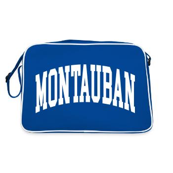 Montauban - Retro Tasche - Blau/Weiß - Hinten
